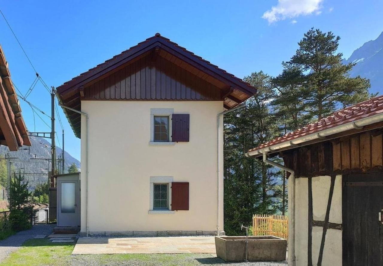 Bahnwaerterhaus Eggwald Villa Wassen Buitenkant foto